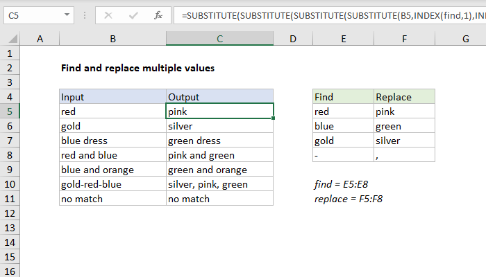 excel-formula-find-and-replace-multiple-values-exceljet